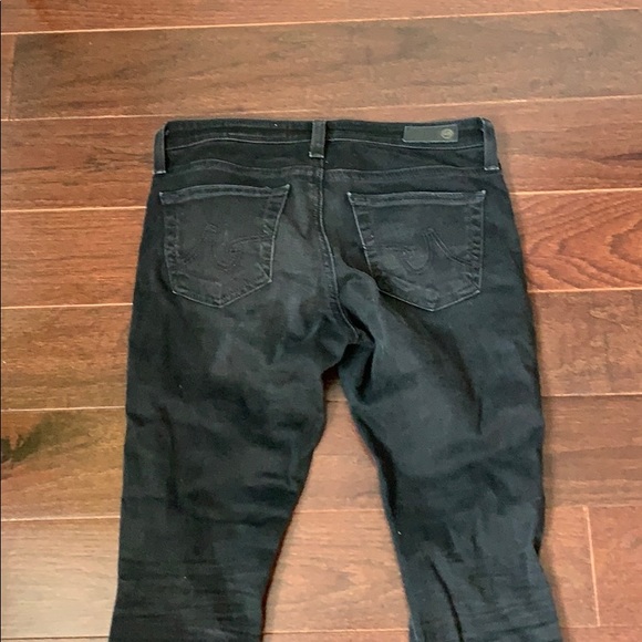 Black AG SUPER SKINNY LEGGING ANKLE SIZE 25R - Picture 7 of 8